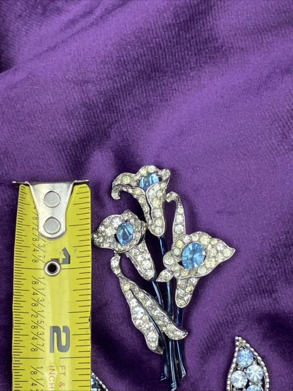 Rare 1944 Vintage Alfred Philippe Calla Lily Floral Brooch + Coro Earrings